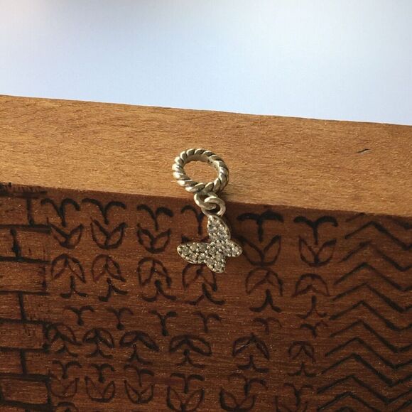 Sterling Silver Butterfly Charm Mini DIY Bracelet Bead Fits Pandora - Picture 4 of 16